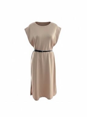 ANRABESS Beige T-Shirt Dress – Size XXL